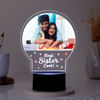 Personalized Best Sister Ever Black Base LED Lamp Online