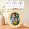 Gift Personalized Best Teacher Yellow Scallop Frame