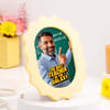Buy Personalized Best Teacher Yellow Scallop Frame