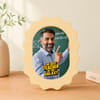 Personalized Best Teacher Yellow Scallop Frame