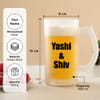 Gift Personalized Bhaiya Bhabhi Beer Mug for Rakhi