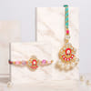 Gift Personalized Bhaiya Bhabhi Rakhi Set with Fridge Magnet Hamper