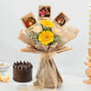 Personalized Birthday Bouquet with Bento Cake (300g)