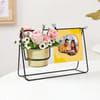 Gift Personalized Birthday Celebration Swinging Metal Planter