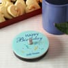 Gift Personalized Birthday Coasters with Metal Coasters (Set of 8)