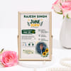 Gift Personalized Birthday Month Memory Frame
