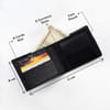 Gift Personalized Black Leather Wallet for Father's Day