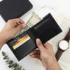 Buy Personalized Black Leather Wallet for Father's Day