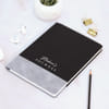 Gift Personalized Black PU Leather Journal Valentine's Day Gift