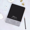 Personalized Black PU Leather Journal Valentine's Day Gift Online