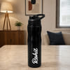 Gift Personalized Black Stainless Steel Bottle