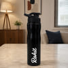 Personalized Black Stainless Steel Bottle