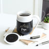 Gift Personalized Black Steel Mug For Valentine's Day