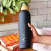 Gift Personalized Black Vacuum Insulated Water Bottle
