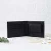 Shop Personalized Black Vegan Leather Wallet For Him