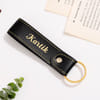 Gift Personalized Black Wallet & Keychain Set for Dad