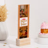 Shop Personalized Blessed by Bappa Photo Wooden Stand