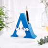 Personalized Blue 3D Name Pen Stand Secret Santa Gift