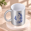 Buy Personalized Blue Cat Silver Mug