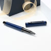 Buy Personalized Blue Metal Roller Pen Gift Box For Couple