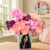 Personalized Blush Roses Arrangement