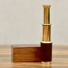 Buy Personalized Brass And Leather Finish Telescope In Sheesham Wood Box