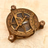 Shop Personalized Brass Finish Sundial Compass in Sheesham Wood Box