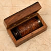 Buy Personalized Brass Finish Telescope in Sheesham Wood Box