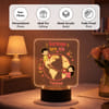 Gift Personalized Bro Sis Long Distance LED Acrylic Lamp For Rakhi