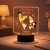 Personalized Bro Sis Long Distance LED Acrylic Lamp for Rakhi