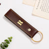 Gift Personalized Brown Leather Travel Accessory Gift Set for Dad