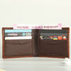 Gift Personalized Brown Leather Wallet for Men