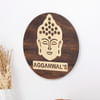 Gift Personalized Buddha Wooden Name Plate Board
