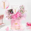 Personalized Burst Of Pink Hamper Online