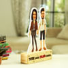 Gift Personalized Caricature with Wooden Stand for Friends