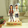 Personalized Caricature with Wooden Stand for Friends Online