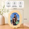 Gift Personalized Certified Bestie Yellow Scallop Photo Frame
