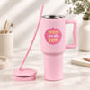 Shop Personalized Chanchal Mann Pink Steel Tumbler