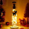 Gift Personalized Christmas Reindeer Light Bottle