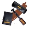 Gift Personalized Classic PU Leather Passport Cover Set - Black