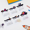Shop Personalized Cosmic Theme Mini Calendar