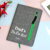 Gift Personalized Cotton Zipper Notebook For Dad