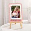 Personalized Couple Photo Frame | Same Day Delivery | Playing Card Theme Plaque with Wooden Easel St