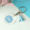 Gift Personalized Couple's Pastel Keychains - Set Of 2