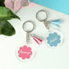 Personalized Couple's Pastel Keychains - Set Of 2 Online