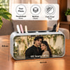 Gift Personalized Couples LED Pen Stand