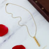 Gift Personalized Cuboid Pendant - Yellow Gold