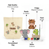 Gift Personalized Cute Animals DIY Painting Fridge Magnet Kit For Kids - Set Of 3