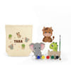 Personalized Cute Animals DIY Painting Fridge Magnet Kit For Kids - Set Of 3