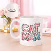 Personalized Cute Cat Mom Coffee Mug